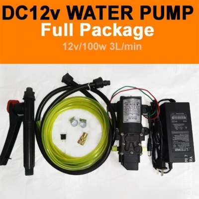 Picture of High Pressure Bike and Car Washing Water Pump Motor Set - Black