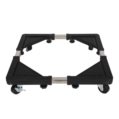 Picture of Multifunction Movable Washing Machine Base Fridge Stand - Black