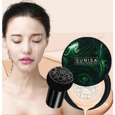 Picture of SUNISA Foundation Base Water proof Mushroom Head Air Cushion BB CC Cream Moisturizing Liquid Foundation with Sponge