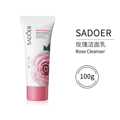 Picture of SADOER Rose Essence Cleanser Deep Purifying Moisturizing Refreshing - 100g - Rose