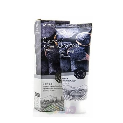 Picture of 3W Clinic Charcoal Cleansing Foam - Charcoal