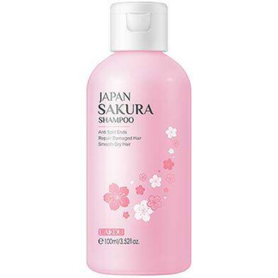 Picture of Laikou Japan Sakura Shampoo Repair Damaged Hair Moisturizing Nourishing Anti Dandruff Oil Control Shampoos Hair Cleansing Care-100ml - Pink
