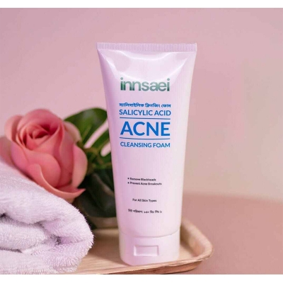 Picture of Innsaei Salicylic Acid Acne Solution Cleansing Foam (150ml) - Off White