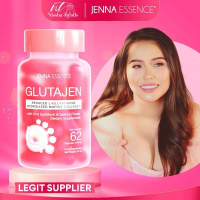 Picture of Jenna Essence GlutaJen New and Improved 62 Capsules - Red