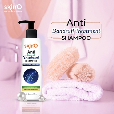 Picture of skinO Anti Dandruff Treatment Shampoo 200ml - White