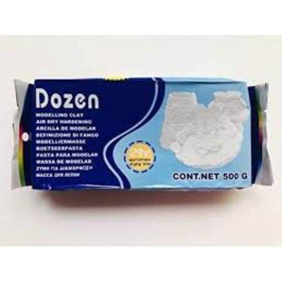 Picture of Dozen Air Dry Hardening Modelling Clay 500g - Silver