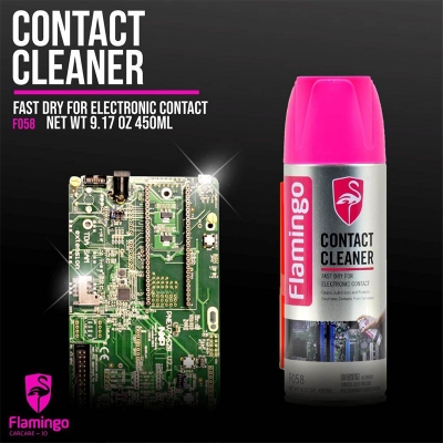 Picture of Flamin..go Contact Cleaner - 450ml, Computer, Mobile & Extension Board Cleaning - Tools, DIY & Outdoor- Delights - Black