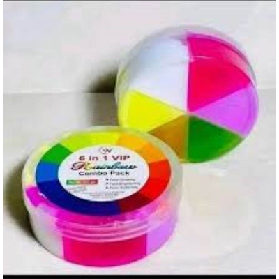 Picture of 6 in 1 Vip Rainbow Combo Face Pack - 500 gm
