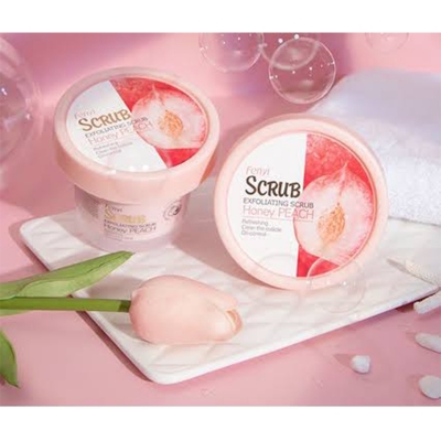 Picture of Fenyi Honey Peach Body Scrub - Pink