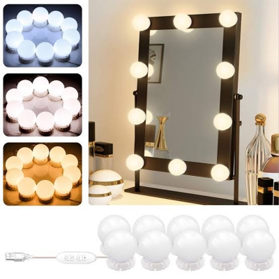 Picture of 10 Bulb LED Vanity Mirror Lights - White
