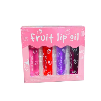 Picture of 4 PCS Fruit-Flavored Lip Gloss, Fresh Lip Glaze,Transparent Colorless Moisturizing Lip Lotion, Lip Oil Liquid Lipstick,Can Keep Your Lips Moisturized And Plumper For A Long Time Lip Care