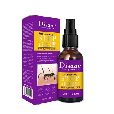 Picture of Disaar Beauty Skincare Ant Essence Stop Hair Spray for Body and Face 30ml - Purple