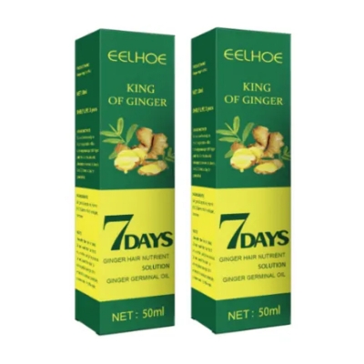 Picture of EELHOE King of Ginger 7 Days Ginger Hair Nutrient Solution Ginger Germinal Oil - 50ml