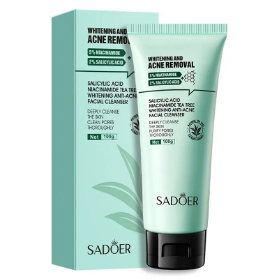 Picture of SADOER Whitening and Acne Removal Facial Cleanser, Net 100g - Green