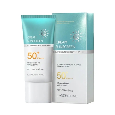 Picture of L'ANCER KING Cream Sunscreen Isolation Sunscreen SPF50+ PA+++, 50g - Blue