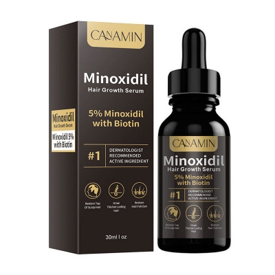 Picture of CANAMIN Minoxidil Hair Growth Serum 5% Minoxidil with Biotin 30ml