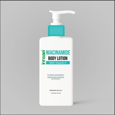 Picture of Innsaei Niacinamide Body Lotion With Vitamin E, 300 ml - White