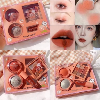 Picture of Kiss Beauty 4-in-1 Peach Cat All-In-One Makeup Set