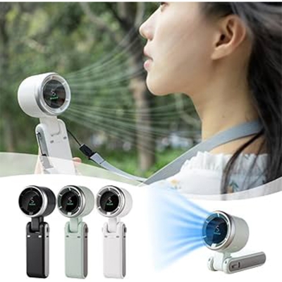 Picture of High-Speed Portable Turbo Fan – Digital Display & 5-Speed Powerful Cooling - Multicolor