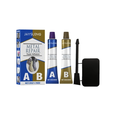 Picture of Jaysuing Metal Repair Paste Super Adhesion AB Glue Set - 50ml (2 x 25g) - Black