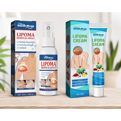 Picture of South Moon Lipoma Removal Set - 50ml Spray & 20g Cream Combo for Fat Lump Removal, Lipolysis, and Nodular Discomfort Relief