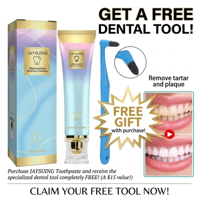 Picture of JAYSUING Advanced Teeth Whitening Toothpaste 100g (Get a Free Dental Tool)