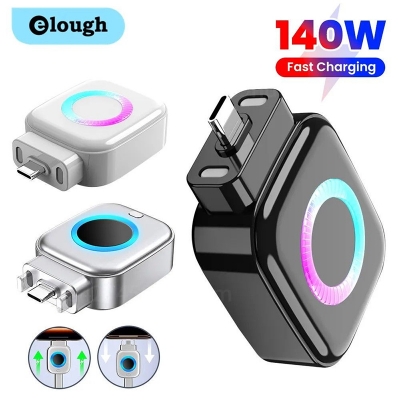 Picture of 140W Super-Fast Charging Adapter with AI Smart Auto-Disconnect & Battery Protection - Silver