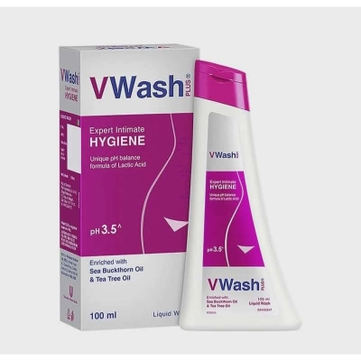 Picture of VWash Plus Expert Intimate Hygiene Liquid Wash - 100 ml