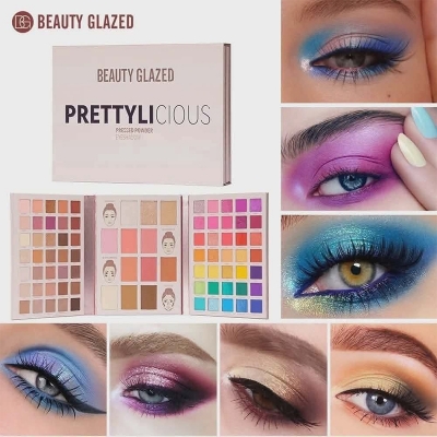 Picture of Beauty Glazed Prettylicious 3-in-1 Makeup Palette – Eyeshadow, Contour & Blush Face Palette (72 Colors)