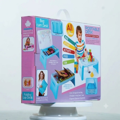 Picture of 2-in-1 Kids Folding Lap Desk & Portable Activity Study Table