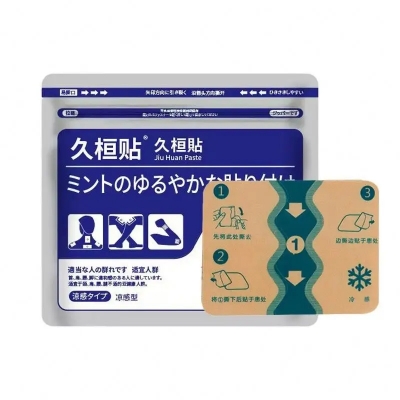 Picture of Jiu Huan Cooling Mint Pain Relief Patch for Neck, Shoulder, Waist & Joint Discomfort - Silver
