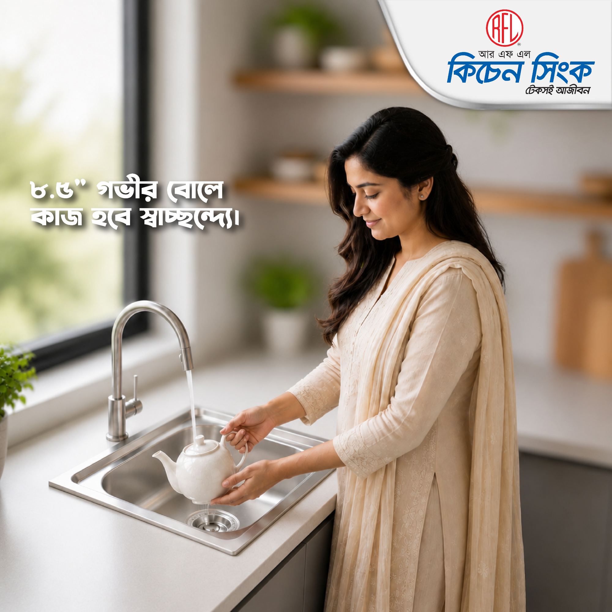 Picture of RFL Kitchen Sink Daisy 24x18