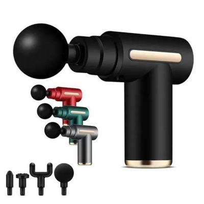 Picture of Mini Electric Massage Gun Portable Deep Tissue Massage Gun - Pain Relief USB Rechargeable Body Massager Message Gun Body Muscle Relief Massage Gun Fitness Portable Fascial Gun Deep Tissue Mini Massage Gun Message Gun Electric Message Gun