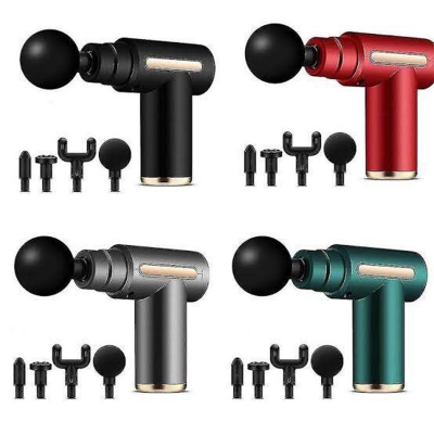 Picture of Mini Electric Massage Gun Portable Deep Tissue Massage Gun - Pain Relief USB Rechargeable Body Massager Message Gun Body Muscle Relief Massage Gun Fitness Portable Fascial Gun Deep Tissue Mini Massage Gun Message Gun Electric Message Gun