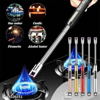 Picture of 360° Outdoor Kitchen Lighter USB Rechargeable Portable Electronic Lighter Safety Lock Eco-friendly For Candles Gas Stoves 265mm
