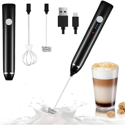 Picture of Electric Rechargeable Handheld Coffee Mixer - Perfectly Blend Your Brews With Ease