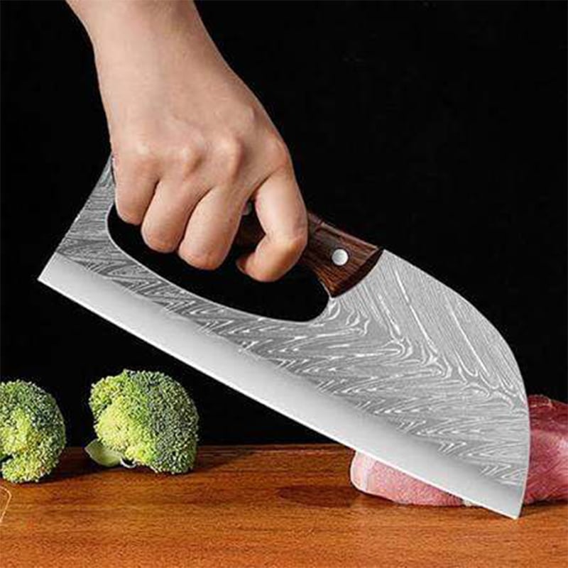 Picture of Kitchen Household Slicing 50Cr15MoV Steel Wood Handle 24cm