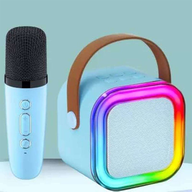 Picture of Portable Karaoke Speaker Kits Bluetooth Speaker With Wireless Microphone Household Mini KTV Machine For Camping Outdoor Activity