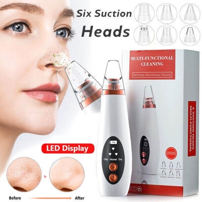 Picture of Electric Vacuum Electric Acne / Blackhead Remover Extractor 6 Suction Head Beauty Machine For Skin Care