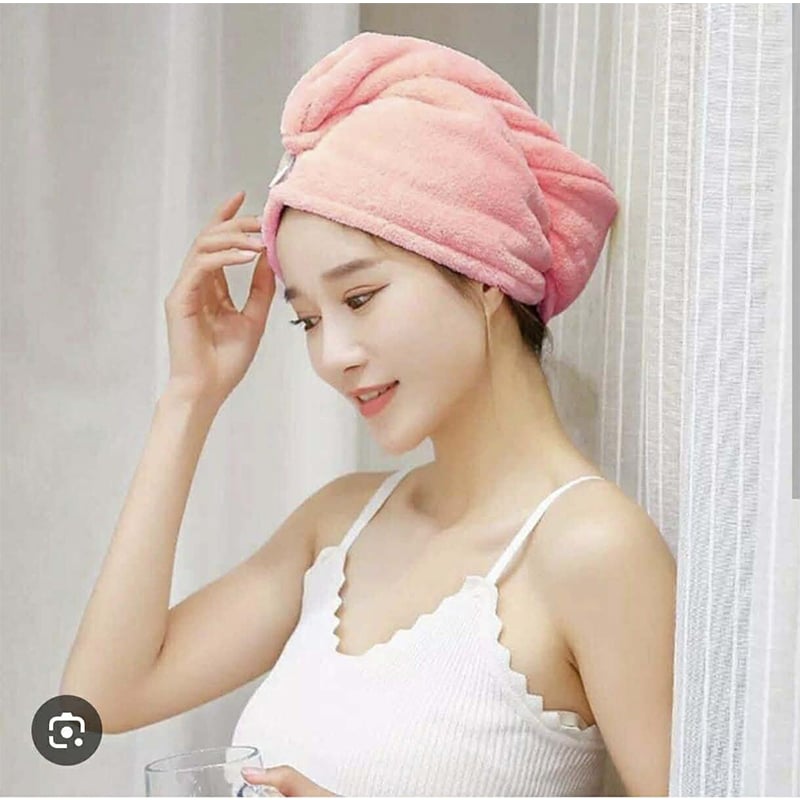Picture of Super Absorbent Microfiber Hair Drying Cap – Quick-Dry Hooded Towel for Women – Multicolor