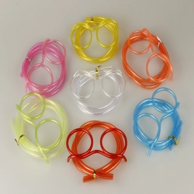 Picture of Soft Plastic Straw Funny Glasses Flexible Drinking Toys Fun  1PC (Random)