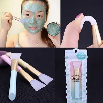 Picture of Silicon Facial Mask Brush for Women Skin Care Plastic Handle- 1 pc (Random Color)