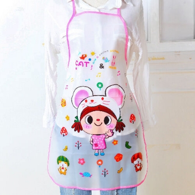 Picture of Cute Cartoon Nice Mother Gift Mommy Women Waterproof Apron Kitchen Restaurant Cooking Aprons for Men Baking Accessories (Random)