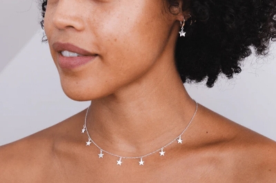 Picture of Many Star Necklace Star Shape Necklace as Picture 