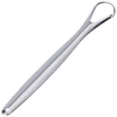 Picture of Tongue Scraper Silver Color Cleaner for Adults scraper Stainless Steel 304 Steel (Silver)