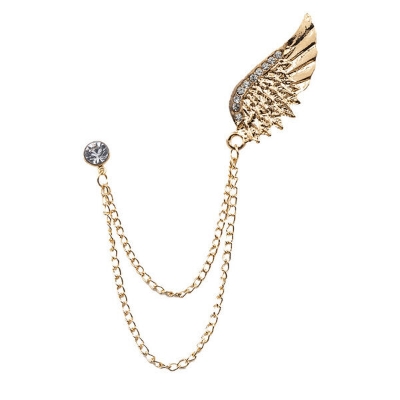 Picture of Blazer Men's British Style Crown Brooch Cross Suit Chain Pin Badge Vintage Women's Corsage Accessories Coat pin Men's fashion (GWWD 8014)