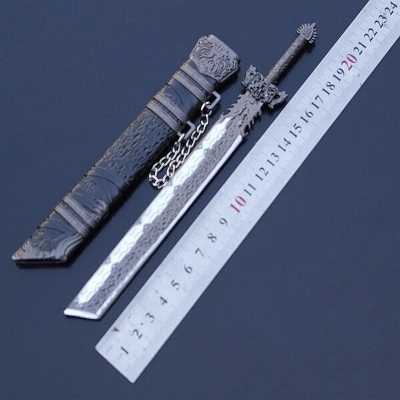 Picture of Showpiece Ancient Famous Sword 22cm Peerless Magic Sword Bronze Sword Dragon Yuan Burns Silent Xuanyuan Sword Yue King Goujian Green Bane Sword Weapon Keychain (Under The Bar)