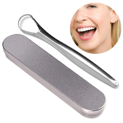 Picture of Tongue Scraper Tongue Cleaner for Adults Double-sided tongue With Box (Scrapper With Box)