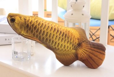 Picture of Cat Toys Fish Toys Pet 1pc 20cm Plush Cat Mint Fish Kitten Carp Toys Funny Cat Stick (Golden Dragon 20cm,20cm)