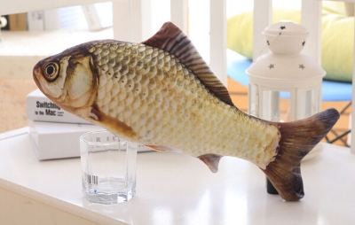 Picture of Cat Toys Fish Toys Pet 1pc 20cm Plush Cat Mint Fish Kitten Carp Toys Funny Cat Stick (Grass Carp 20cm,20cm)
